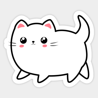 Cute cat print. Sticker